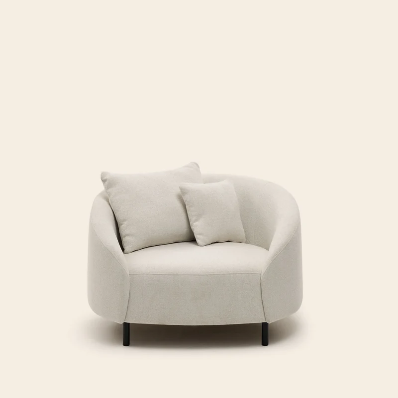 Fauteuil JULIKA glory ivoire