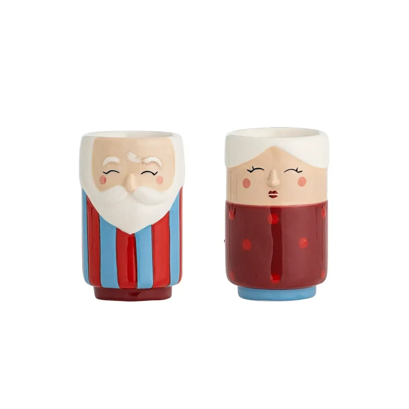 Zout- en peperstel aardewerk rood Granny