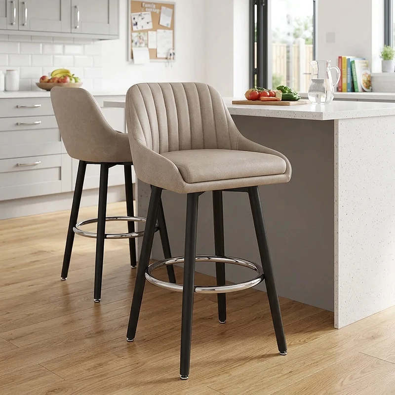 Sgabello Ecopelle Antica Legno - Hamilton Talpa