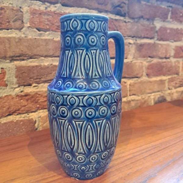 Vaso Alto in Terracotta Smaltata – Germania Ovest (Anni '70)