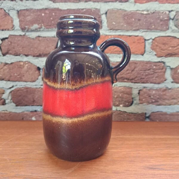 Vaso in Terracotta Smaltata – Fat Lava (West Germany, Anni '70)