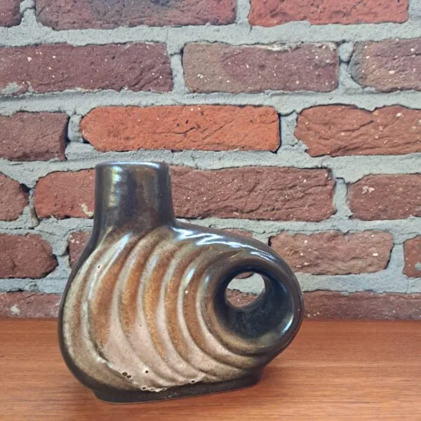 Vaso in Terracotta Smaltata – Walter Becht (West Germany, Anni '70)