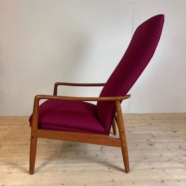 Poltrona vintage reclinabile Alf Svensson, Svezia anni '60