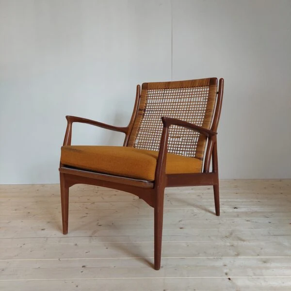 Poltrona in Teak di Erik Andersen e Palle Pedersen per Horsnaes Møbler – Danimarca (Anni '50)