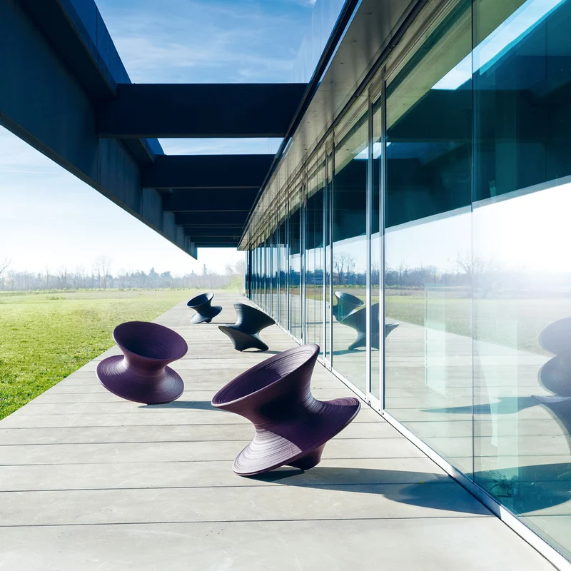 Outdoor Rotating Chair SPUN by Thomas Heatherwick for Magis