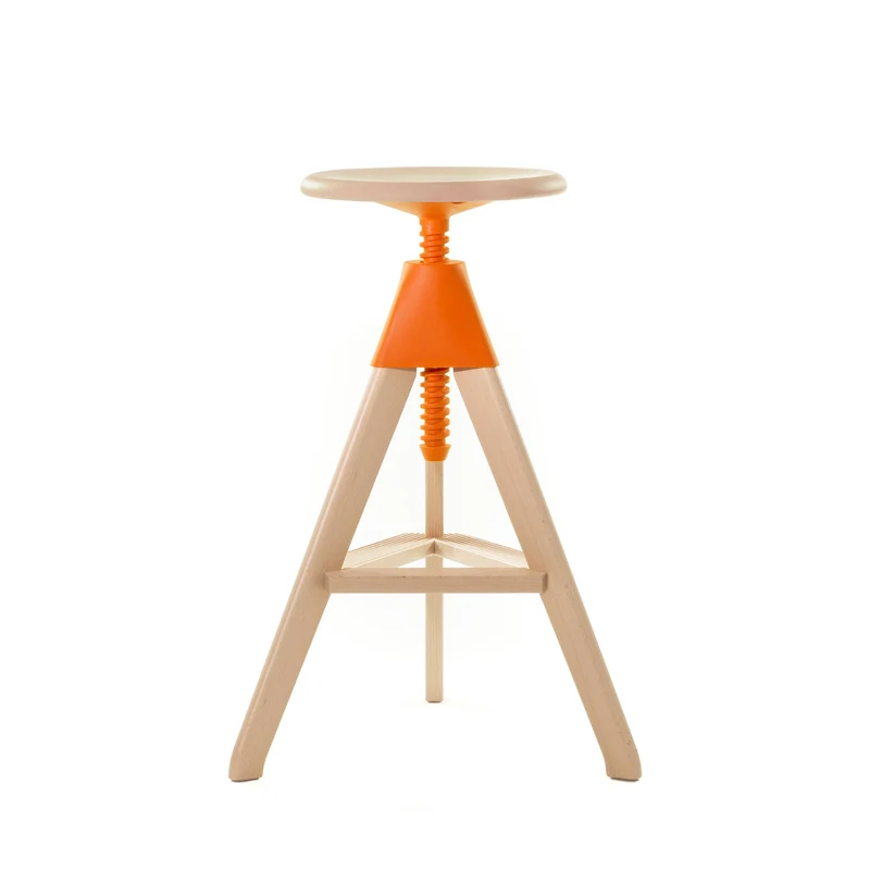 Adjustable Wooden Stool TOM by Konstantin Grcic for Magis