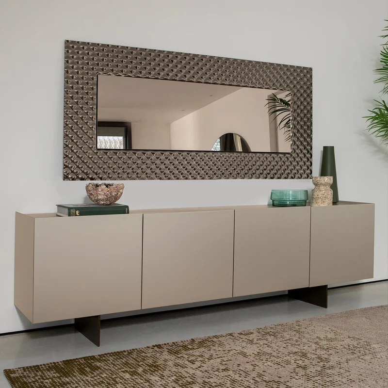 Passepartout Sideboard | Luxe Champagne & Bronze Finish Storage