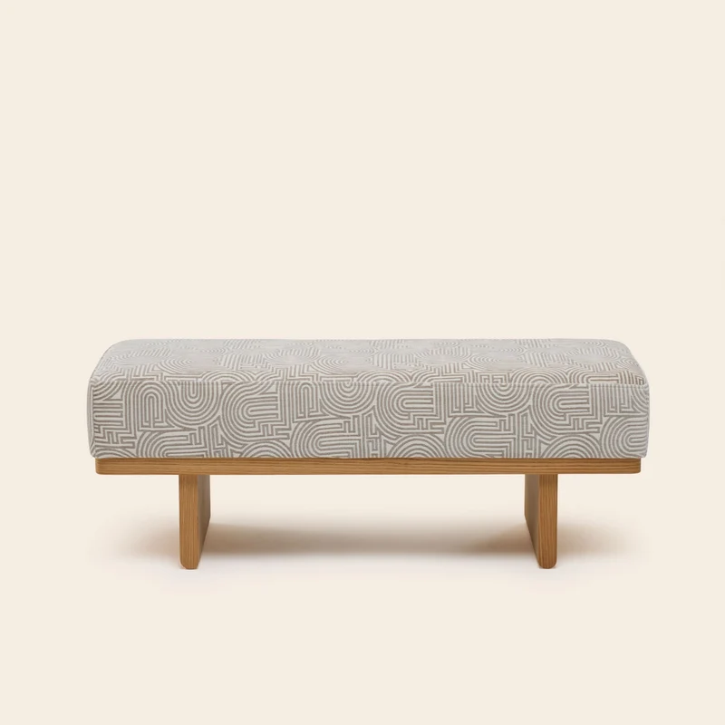 Banc ANCA klark blanc et naturel