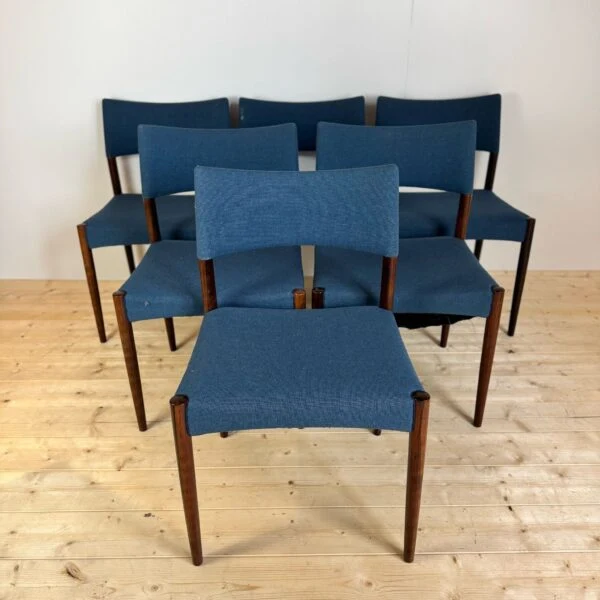 Set di Sei Sedie Vintage di Willy Schou Andersen – Danimarca (1960)