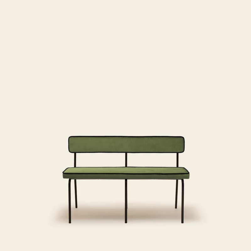 Banc YSABEAU dalila vert amande et noir