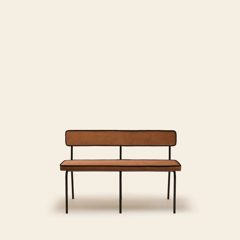 Banc YSABEAU dalila fauve et noir