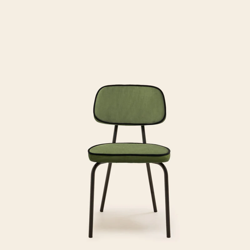 Chaise YSABEAU dalila vert amande et noir