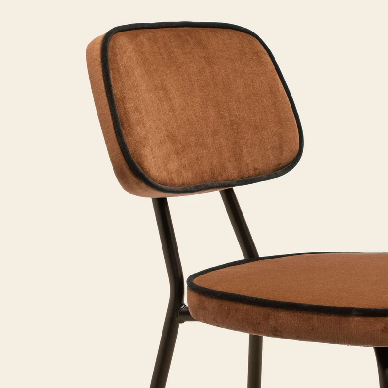 Chaise YSABEAU dalila fauve et noir