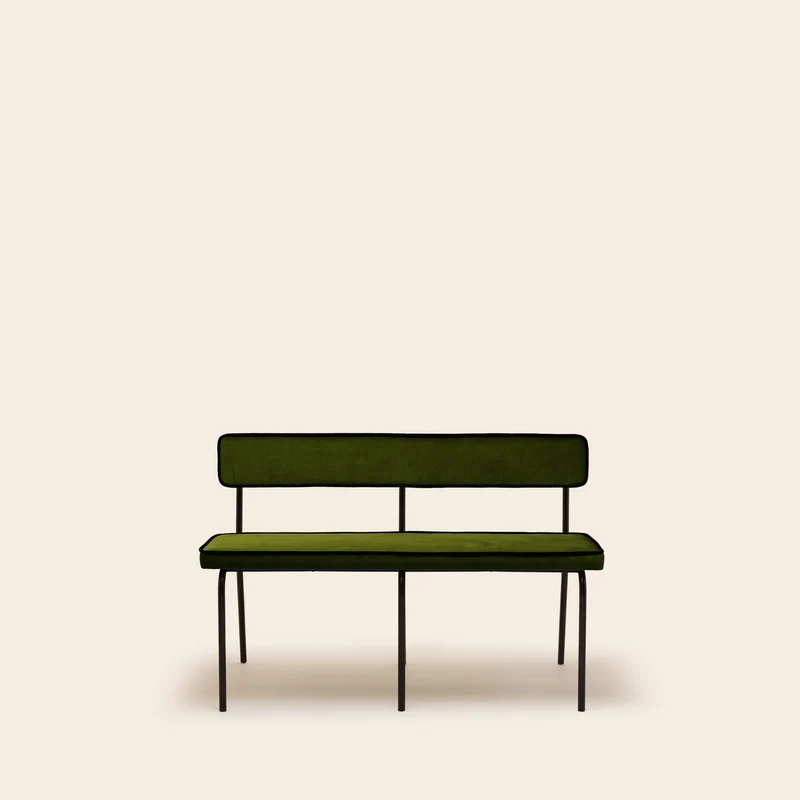 Banc YSABEAU dalila vert olive et noir