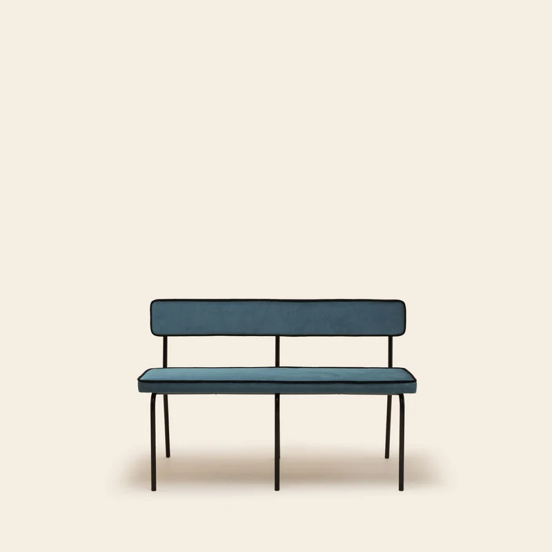 Banc YSABEAU dalila bleu de gris et noir