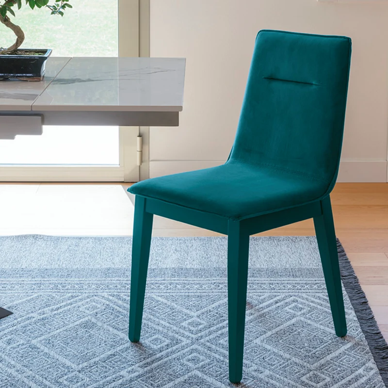 Lisbona Colourful Velvet Effect Chair