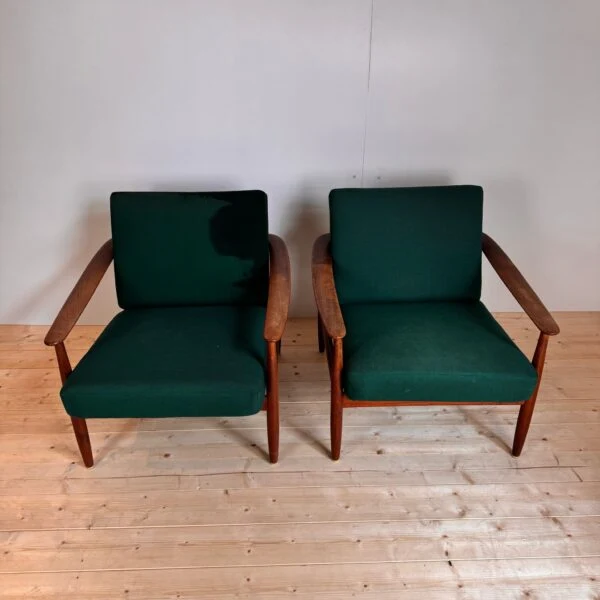 Coppia di Poltrone Vintage Danesi Anni '60 - Design Mid-Century in legno di teak