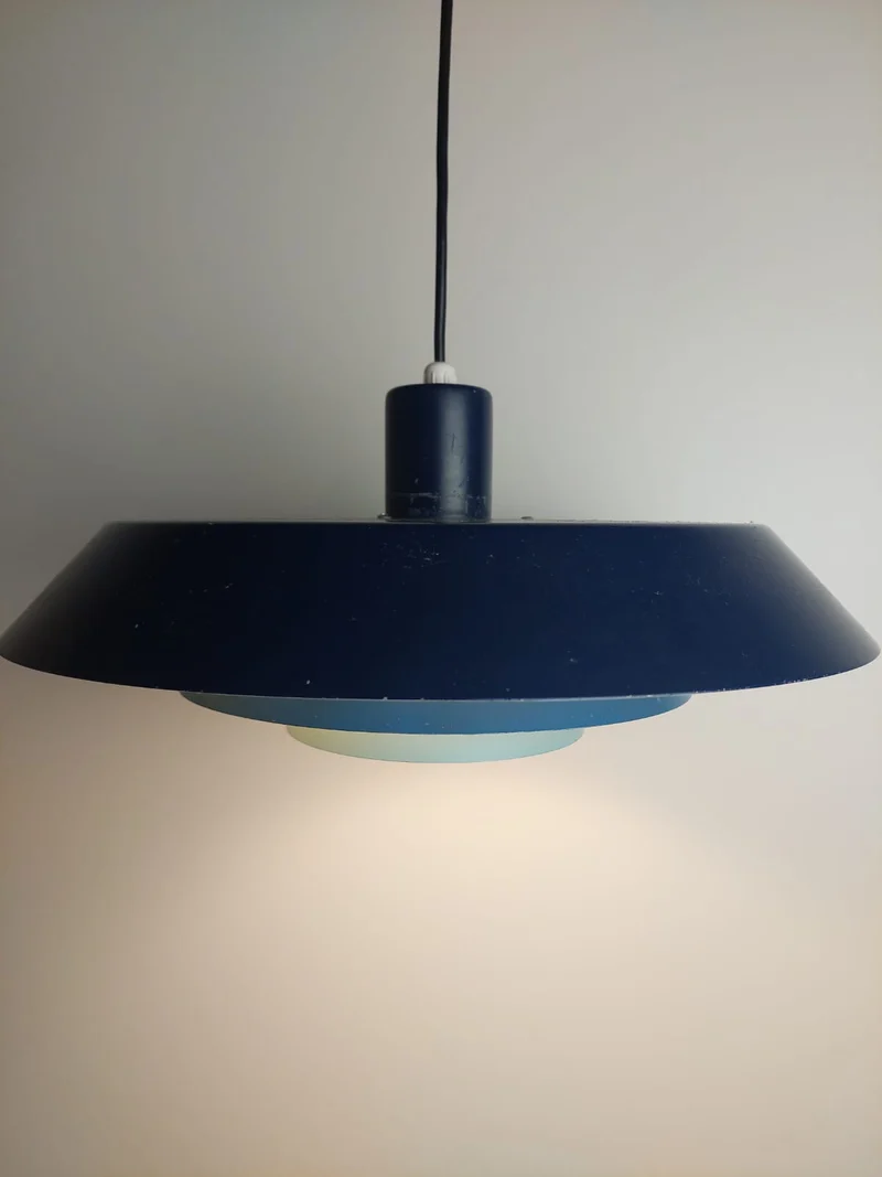 Lampada a Sospensione "Troika" di Bent Karlby per Lyfa (Danimarca, 1960)