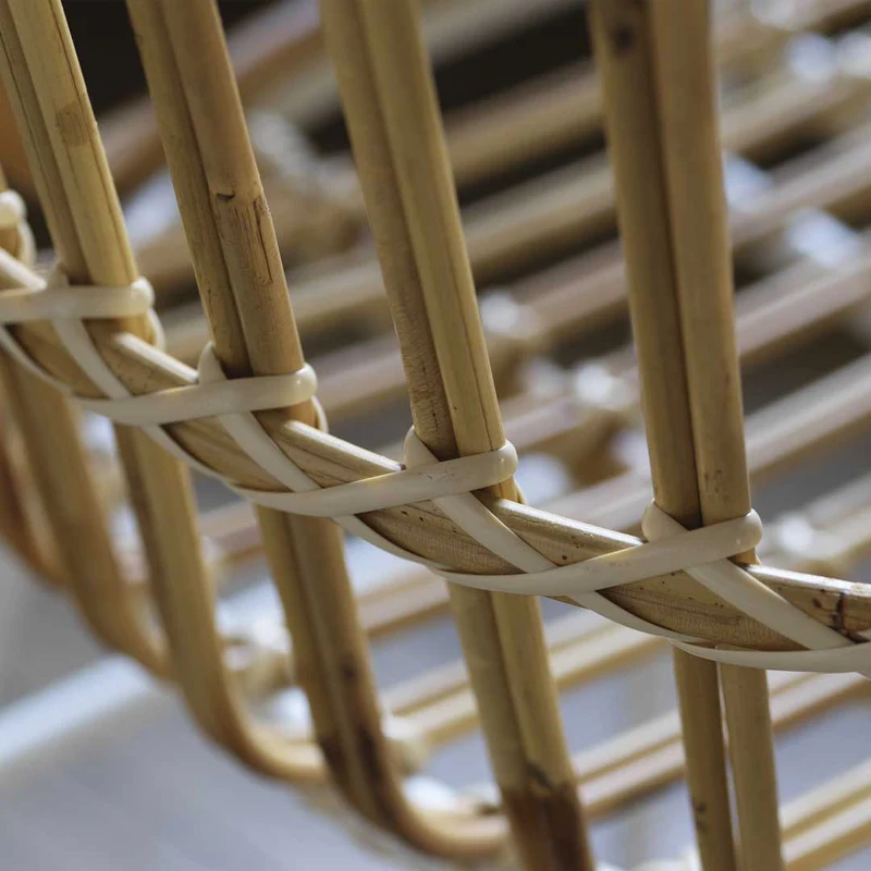 Rattan Armrest Chair RAPHIA RATTAN by Lucidi Pevere for Casamania