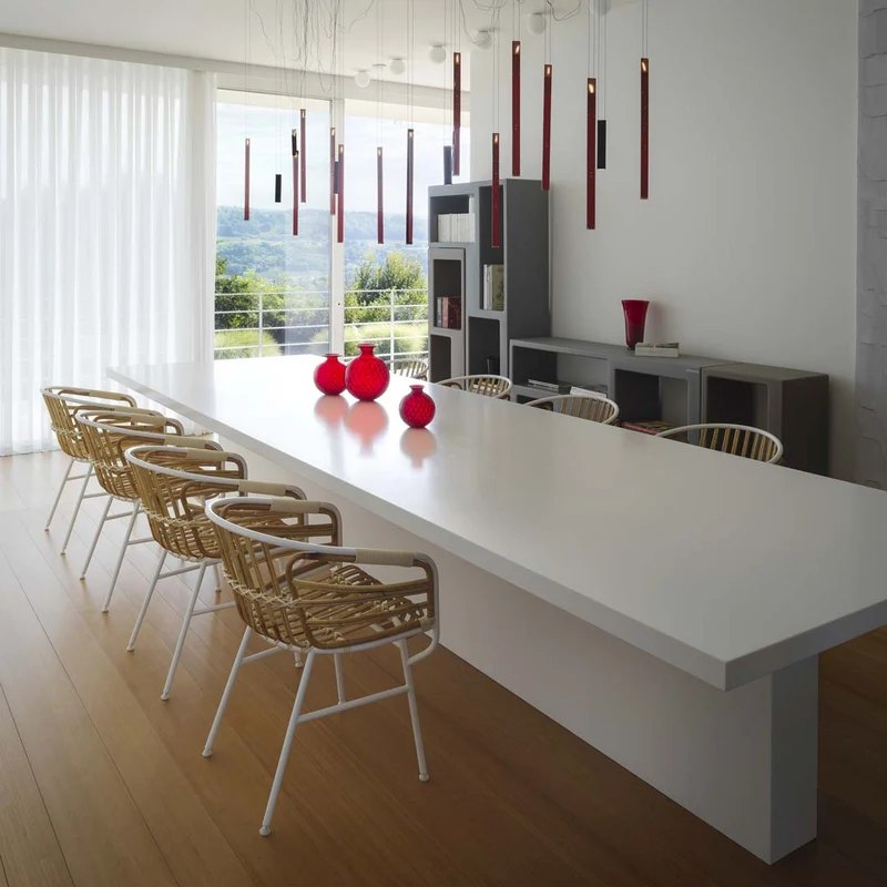 Rattan Armrest Chair RAPHIA RATTAN by Lucidi Pevere for Casamania