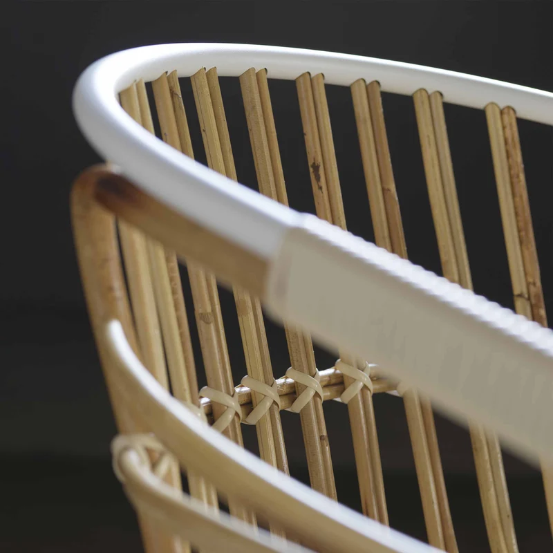 Rattan Armrest Chair RAPHIA RATTAN by Lucidi Pevere for Casamania