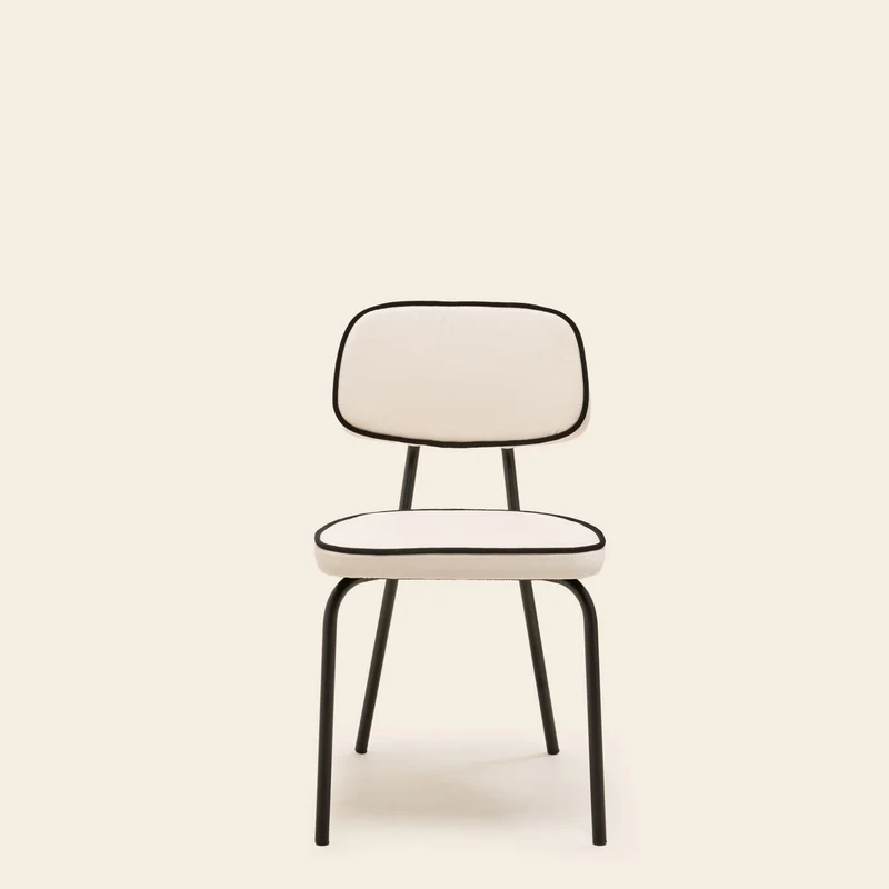 Chaise YSABEAU dalila ivoire et noir