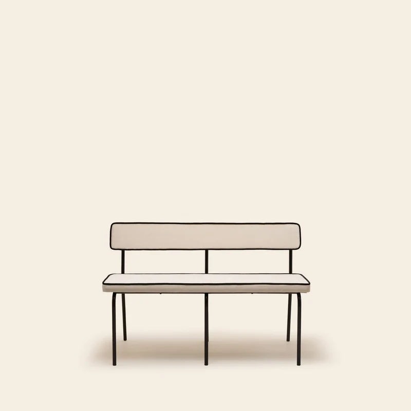 Banc YSABEAU dalila ivoire et noir