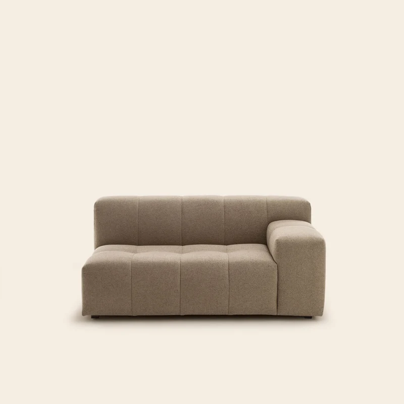Canapé modulable accoudoir D UBERTO glory taupe