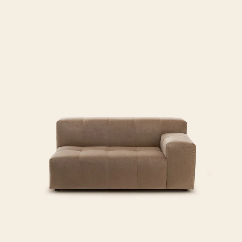 Canapé modulable accoudoir D UBERTO opal beige chaud