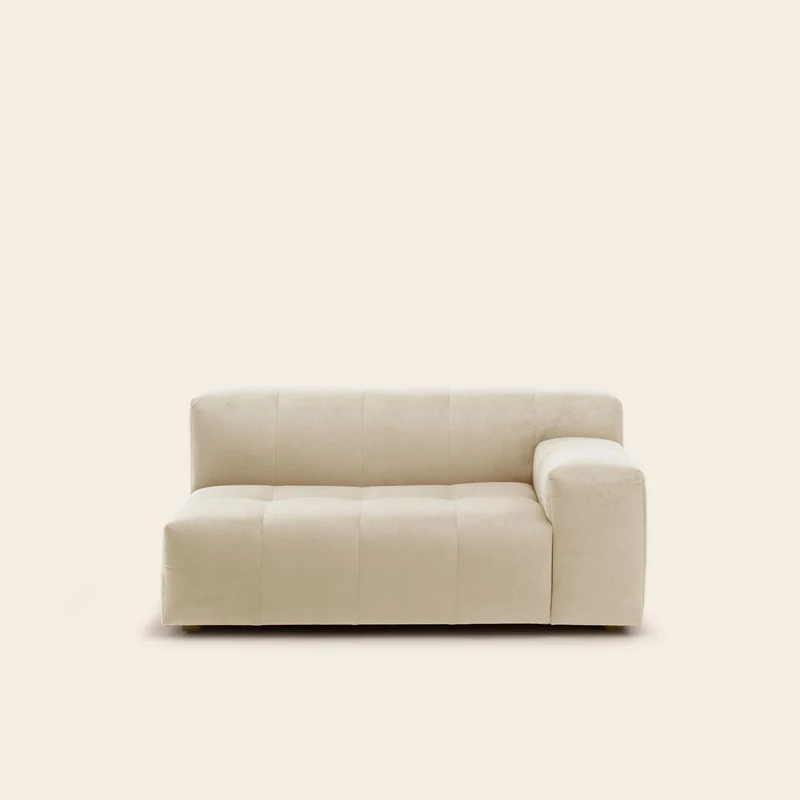 Canapé modulable accoudoir D UBERTO opal sable doux