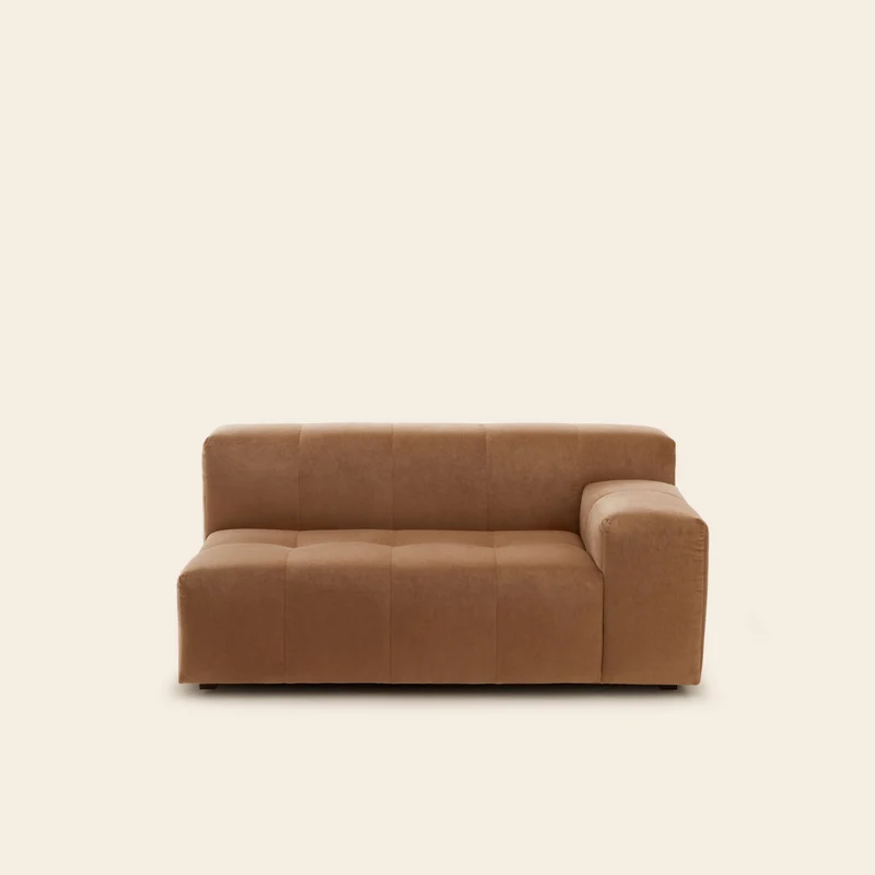 Canapé modulable accoudoir D UBERTO opal caramel