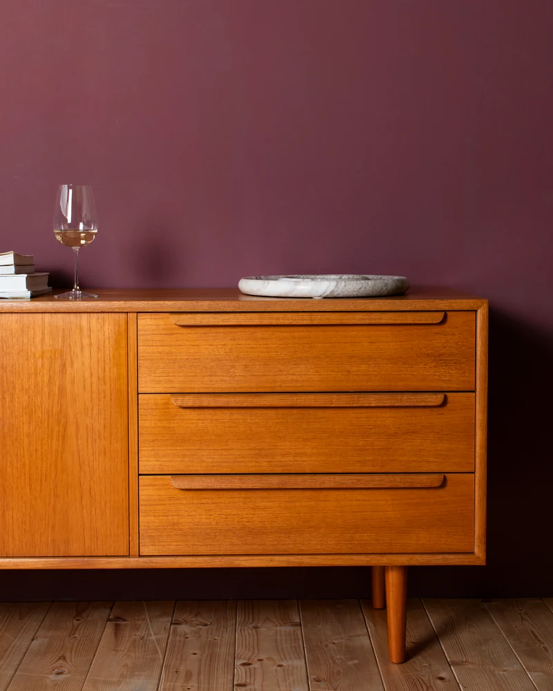 Credenza Vintage in Teak con Cassetti – Danimarca (1960)