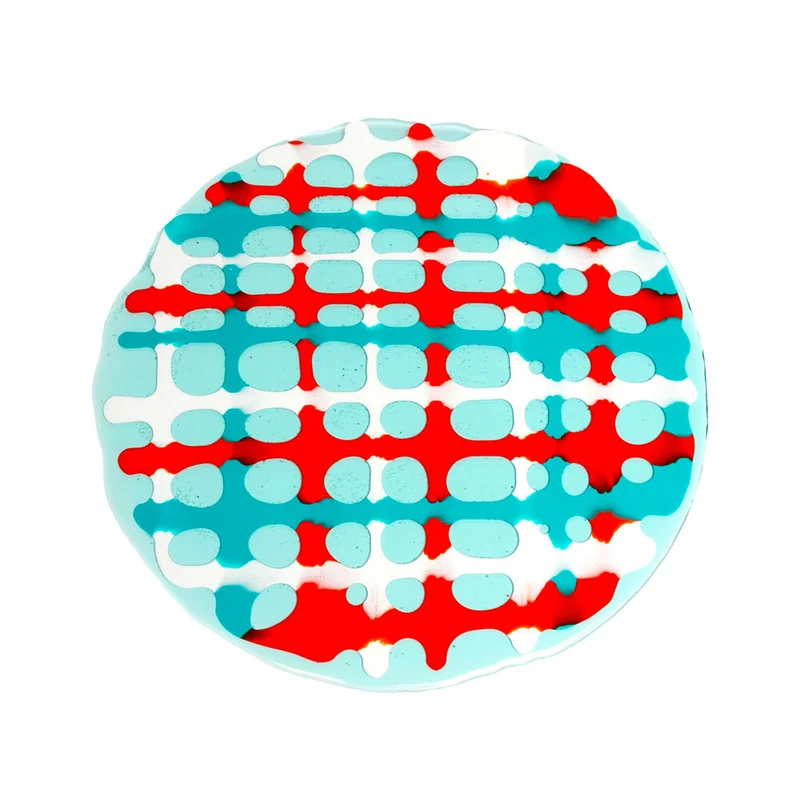 Resin Placemat TARTAN Aqua Set of Four by Paola Navone for Corsi Design