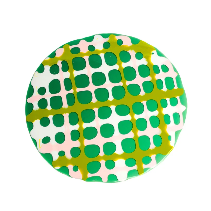 Resin Placemat TARTAN Green Set of Four by Paola Navone for Corsi Design
