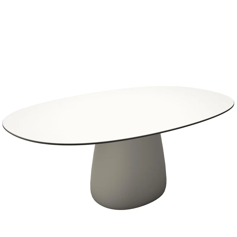 Oval Dining Table COBBLE by Elisa Giovannoni for Qeeboo