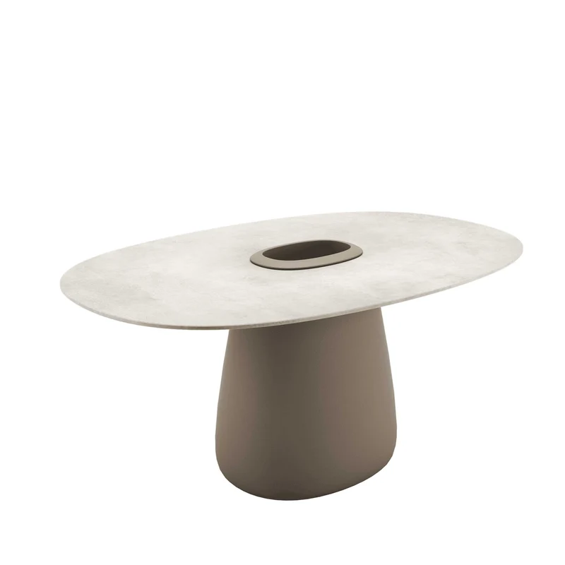 Stoneware Dining Table COBBLE BUCKET by Elisa Giovannoni for Qeeboo