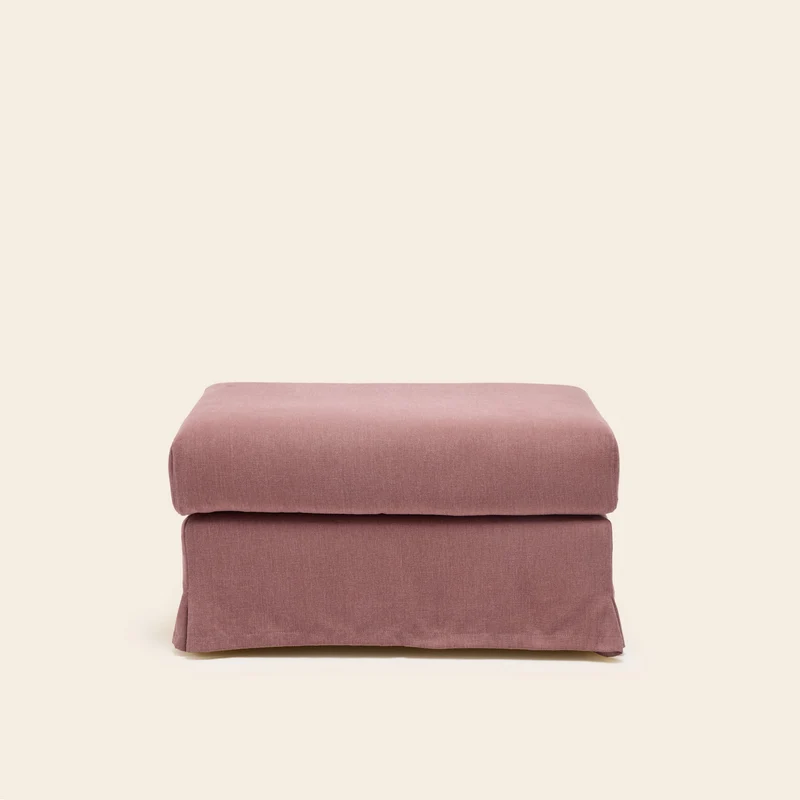 Set de housse de pouf CLARIBEL barbate rose ancien