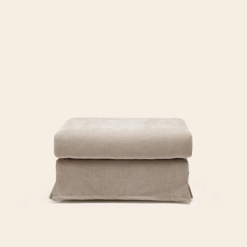 Set de housse de pouf CLARIBEL boston taupe glacé
