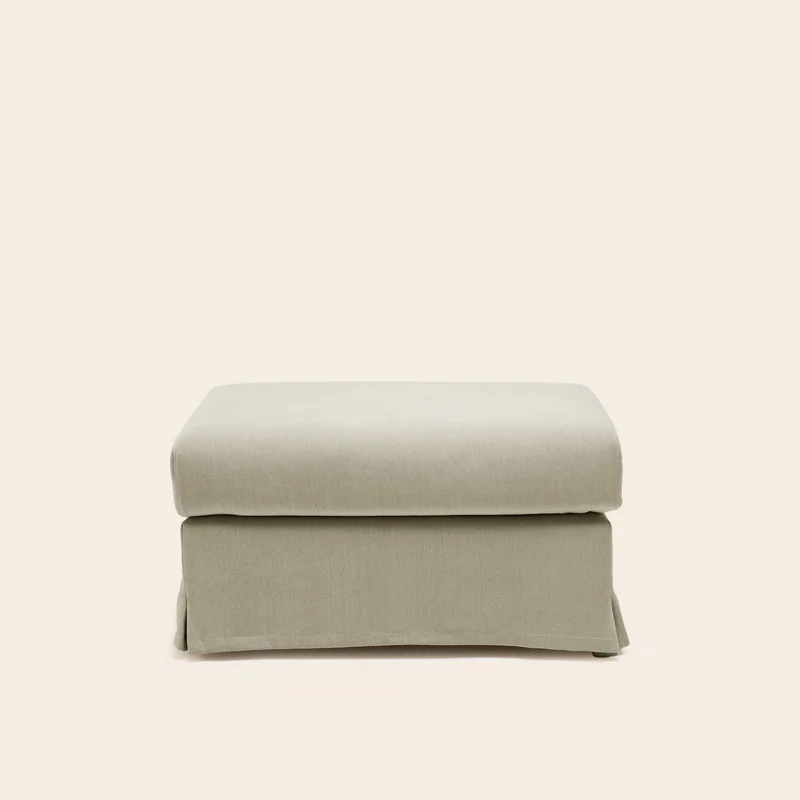 Pouf CLARIBEL barbate beige chaud