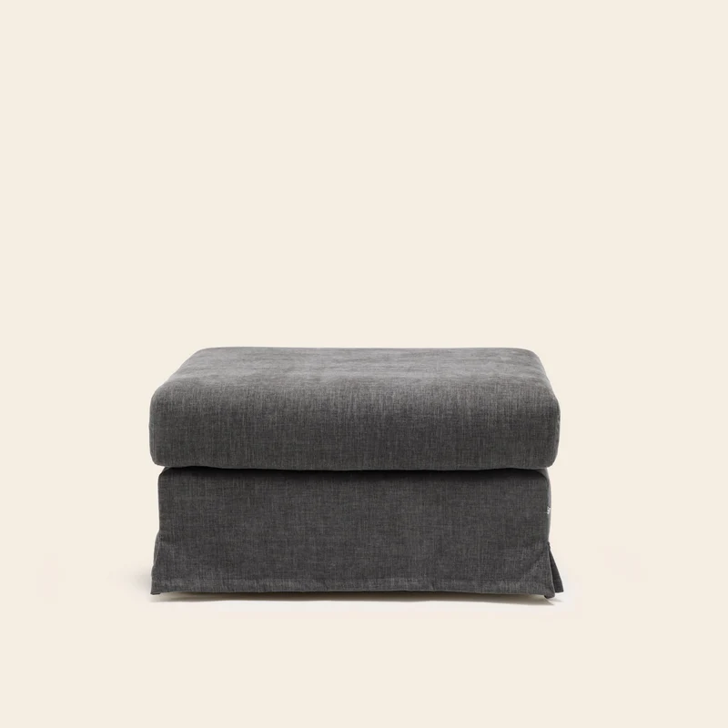 Pouf CLARIBEL boston gris graphite
