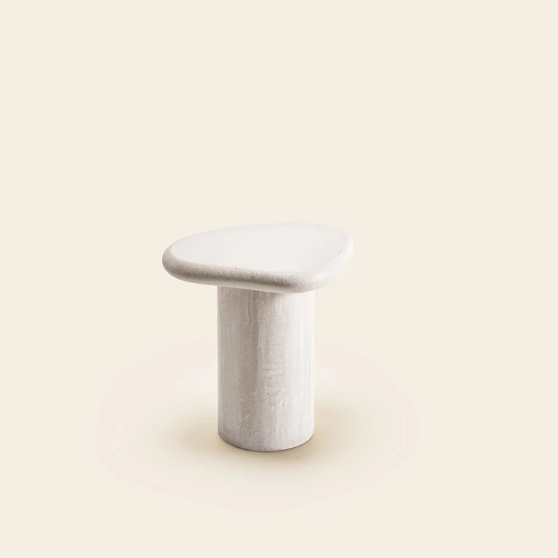 Table d'appoint MYRKO blanc minéral