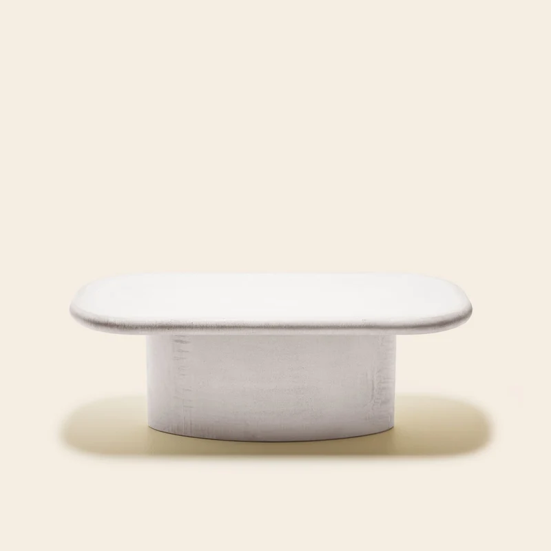 Table basse CALIX blanc minéral