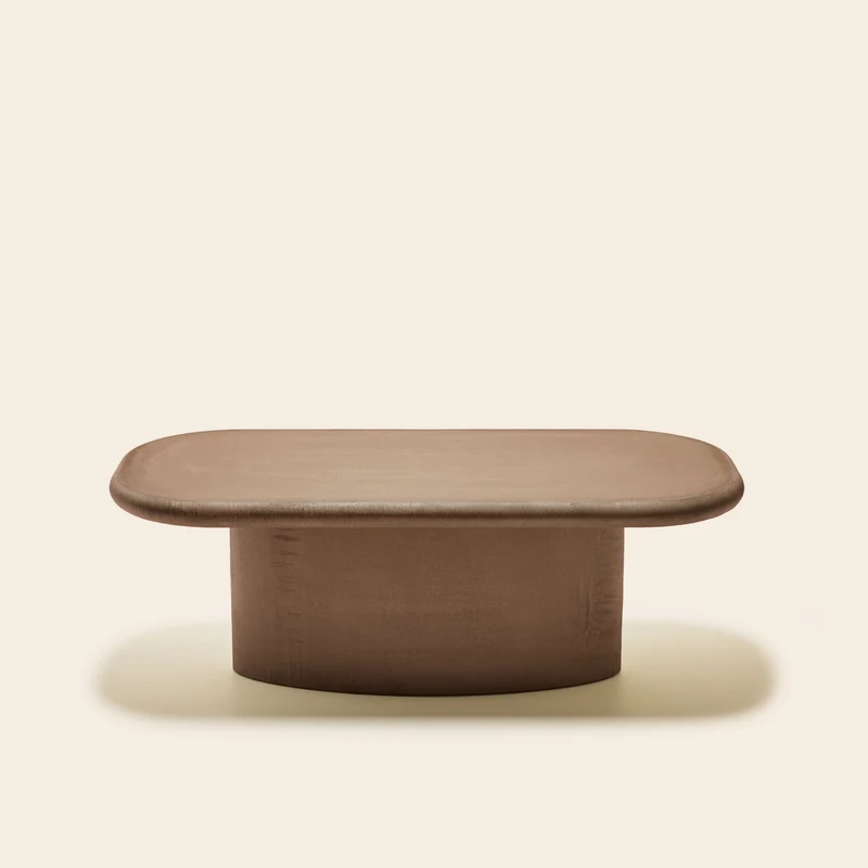 Table basse CALIX terre brune