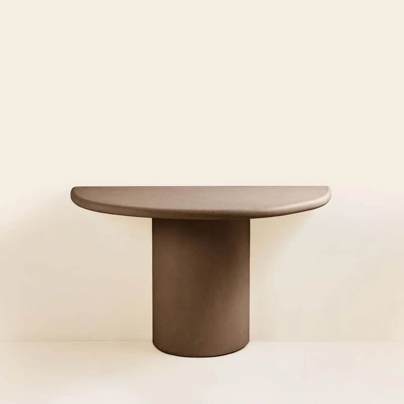 Console murale ELIZ terre brune