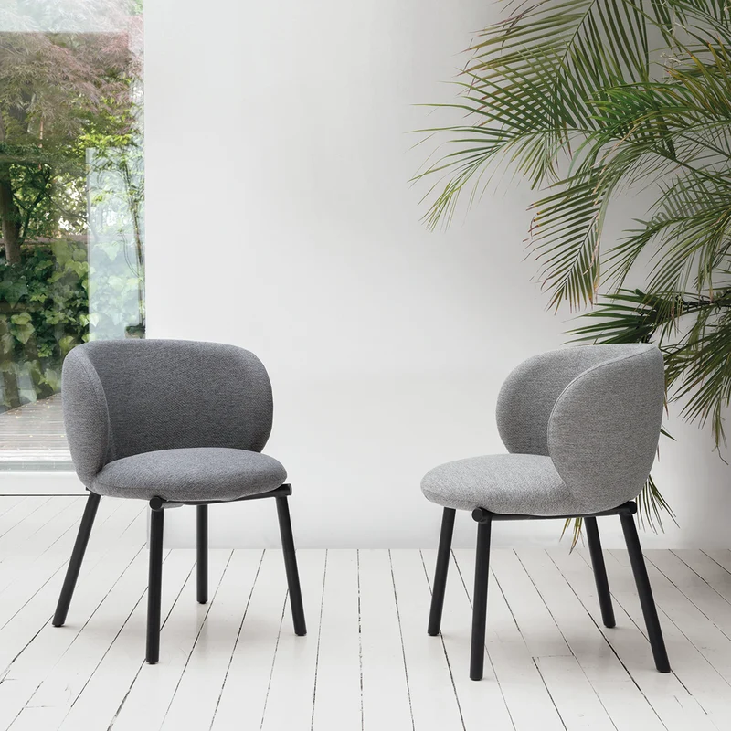 Kyoto Metal and Fabric Chairs
