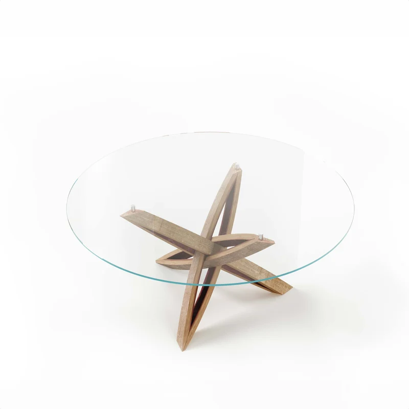 Wood and Glass Coffee Table NARNI by Massimo Martino, Francesco De Luca e Andrea Riva for Winetage