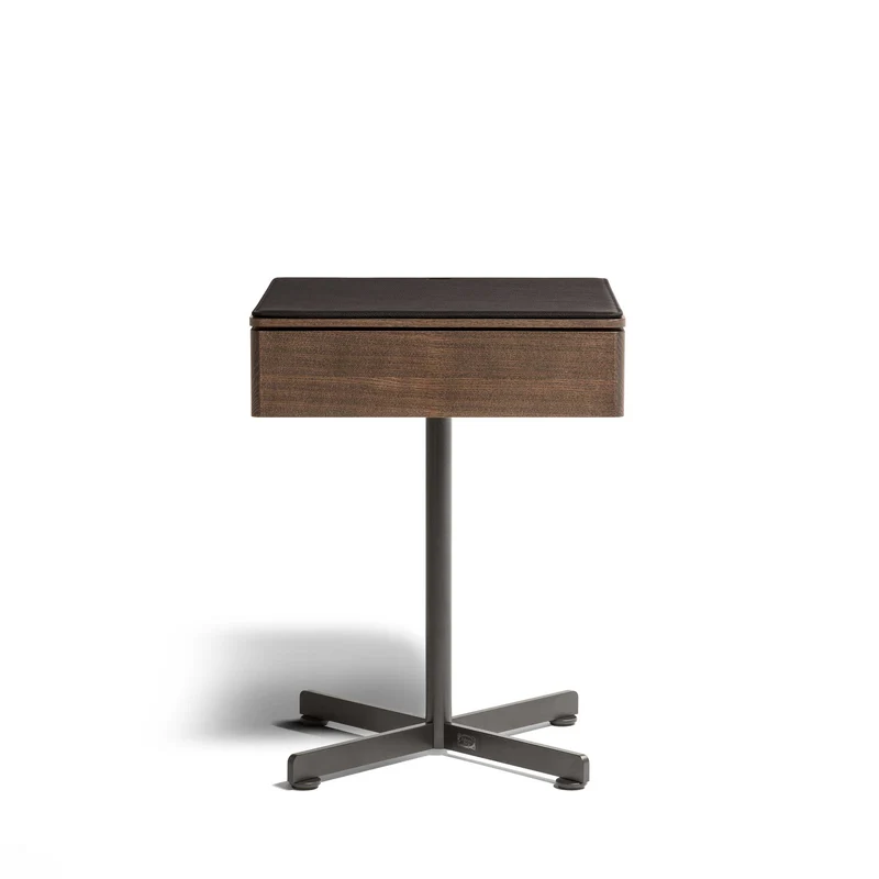 Leather Side Table BOB by Jean-Marie Massaud for Poltrona Frau