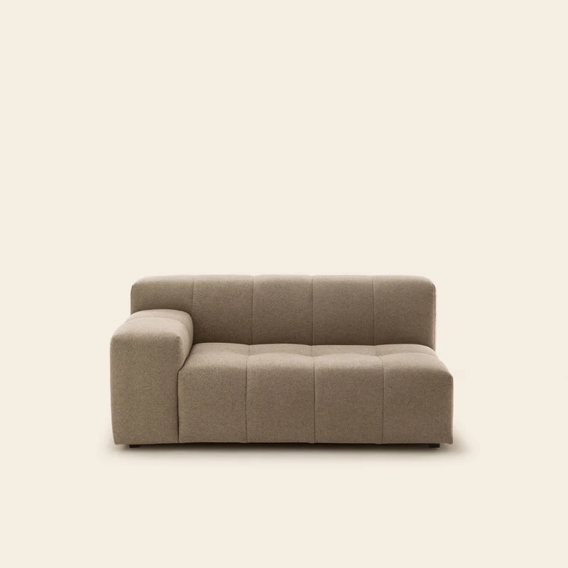 Canapé modulable accoudoir G UBERTO glory taupe