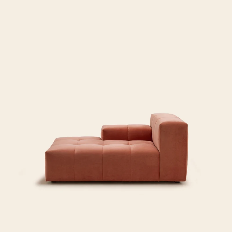 Méridienne modulable G UBERTO opal orange corail