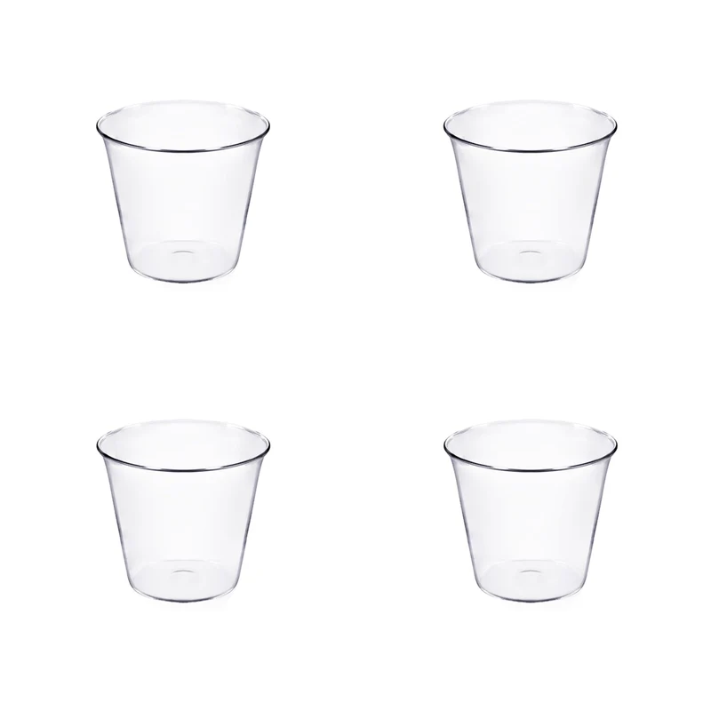 Blown Glass Wine Glasses PLUME Set of Four by Aldo Cibic for Paola C